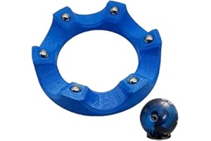 Bowling Ball Spinner Stand for Cleaning and Polishing, 360 Degree Smooth Rotating Ball Cup Holder with Steel Bearings, Portab