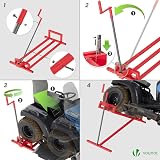 VOUNOT Ride on Mower Jack Lift Telescopic 400kg Red Garden Tractor Lift view 7