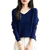 Chanyarn Women's 100% Merino Wool V Neck Sweater 2025 First-Line Ready to Wear Casual Long Sleeve Seamless Knit Sweater
