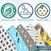 Superbaby Cotton Bandana Drool Bibs – Keeps Your Baby Clean & Dry – Cute 5 Pack Colors for Boys & Girls – 100% Hypoallergenic Organic Cotton Front & Soft Fleece Back – Snaps in Place Baby Bibs