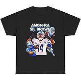 Amon-Ra St. Brown Graphic Tee, Unisex Cotton T-Shirt, Sports Fan Apparel, [...]