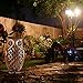 Solar Powered Owl Light Decoration- Ultra Durable Polyresin- Highest Capacity Battery- Intricate Detailing- Wireless Outdoor Accent Lighting- Best Decor Ornament for Garden/Patio/Yard (Bronze Brown)