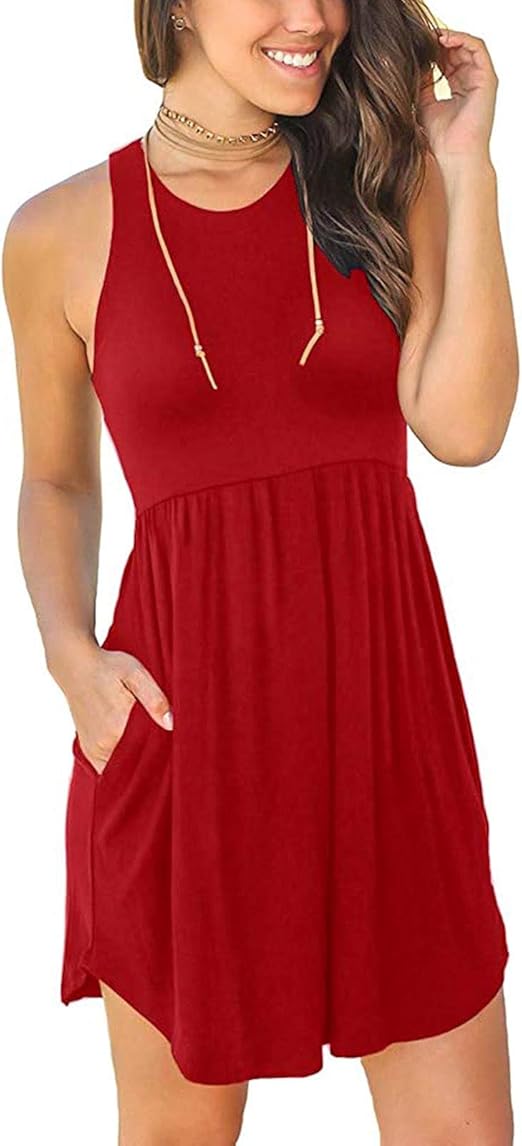 Einfarbiges Maxi Kleid Mit Taschen - Lässiges Sommermode Für Damen