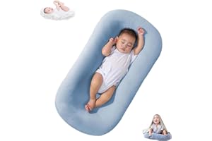 DAOLUAN Baby Lounger Pillow for Newborn Babies 0-24 Months, Bionic Organic Lounger for Baby, Soft Cotton Breathable Baby Nest Sleeper