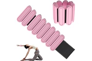 Zynaxir 1 Pair Wrist & Ankle Weights for Women Men, 2lb Adjustable Poids Cheville Arm & Leg Weights for Pilates, Walking, Yog