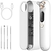 Pore Vacuum Blackhead Extractor for Face, Pearl White Blackhead Remover Vacuum with 5 Modes, 4 Heads, Pore Cleaner Tool, USB-C Rechargeable, Portable Storage