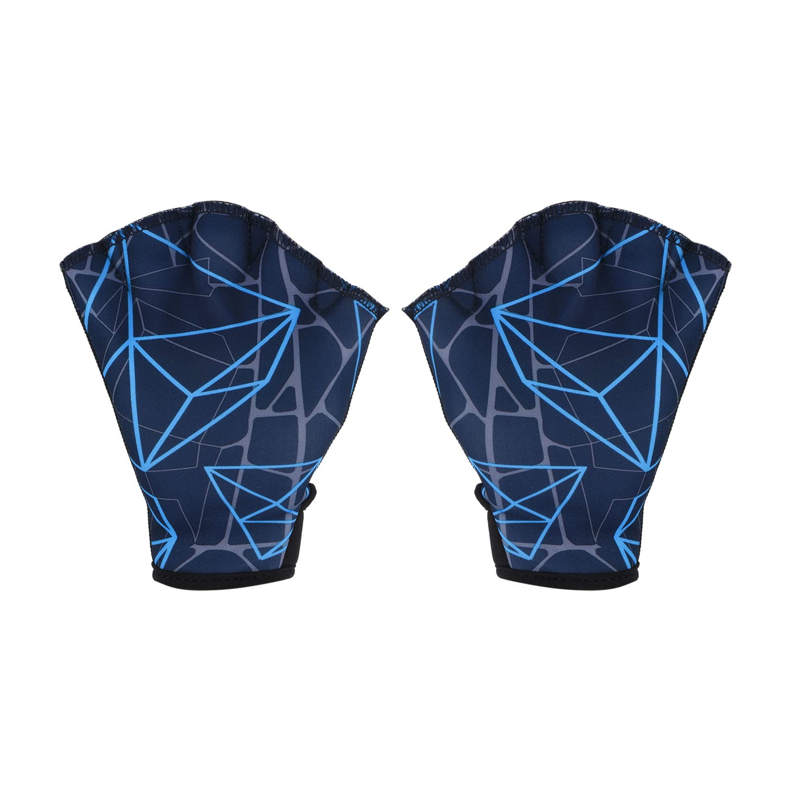PATIKIL Webbed Swim Gloves, Swimming Aquatic Gloves, S, Dark Blue