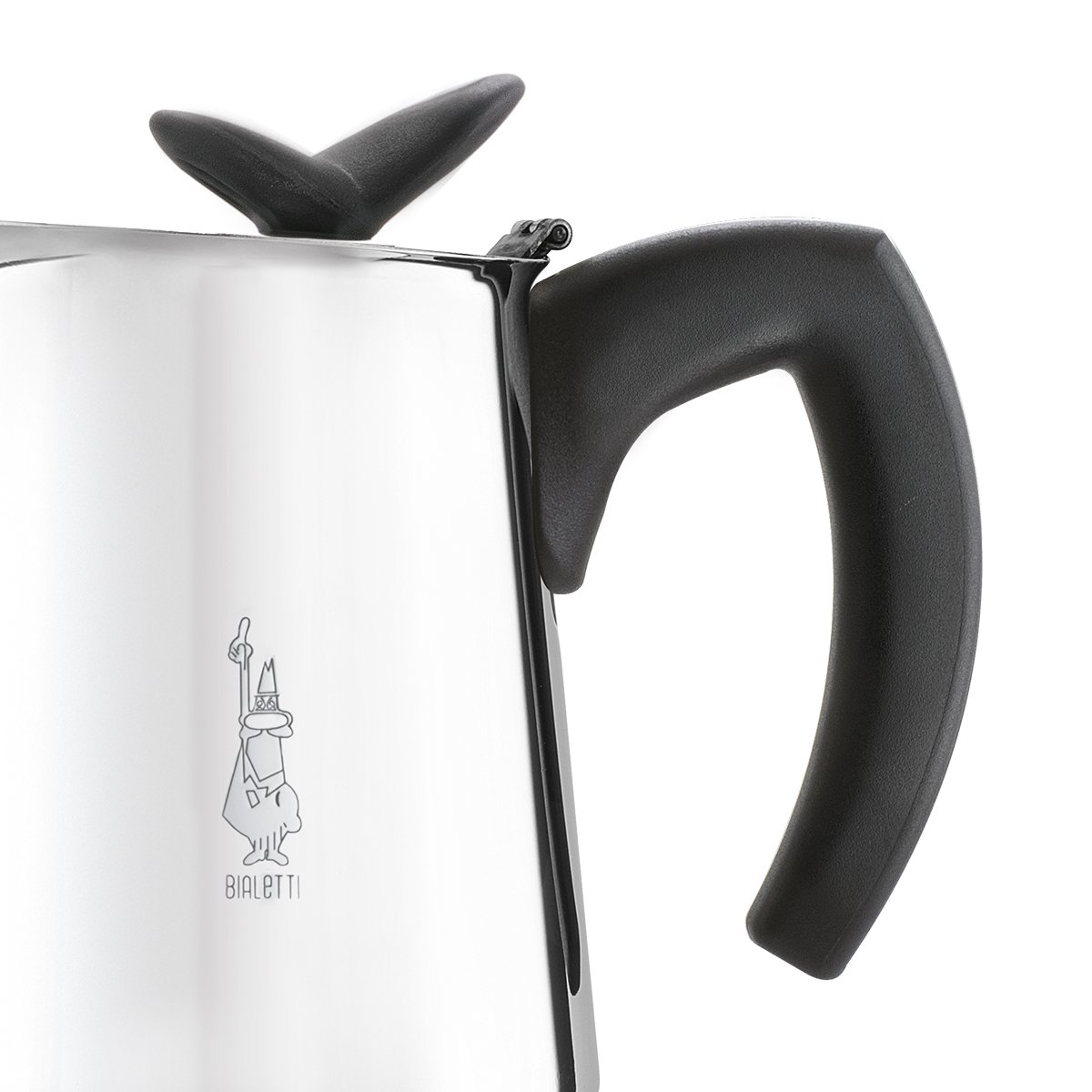Bialetti Musa Stove top Coffee Maker, 6Cup (9.2 oz), Stainless Steel