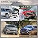 KIWI MASTER Floor Mats for 2014-2018 Chevy Silverado/GMC Sierra 1500 Crew Cab, 2015-2019 Silverado/Sierra 2500/3500 HD Crew Cab Front Rear Seat 2 Row All Weather Mat Liners Black