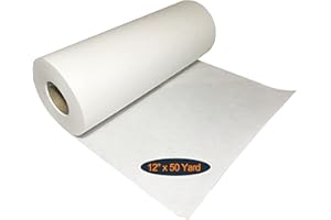 HimaPro Tear Away Embroidery Stabilizer Backing 1.8 Ounce Medium Weight - Made from Eco-Friendly and Skin-Friendly Materials(12" x 50 Yard Roll)