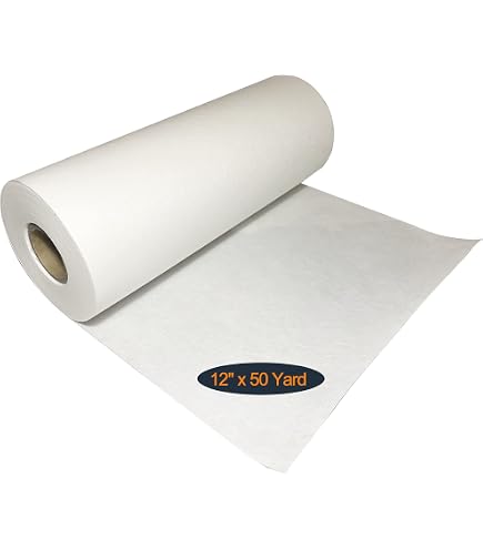 HimaPro Water Soluble Topping Film For Machine Embroidery - 12" X 25 Yards - Dissolves In Cold/Warm Water, Skin Friendly Stabilizer For Towels, Fleece