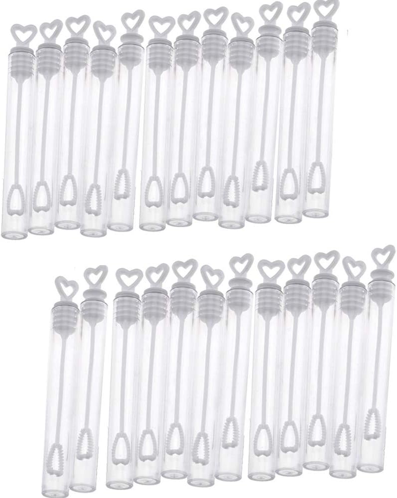 Limeo Soap Bubbles Box Soap Bubbles Set Soap Bubbles Wedding Soap Bubbles Party Bubble Tube Soap Bubbles Set for Children Soap Bubbles Set for Wedding Party Kids Birthday (24 in total)