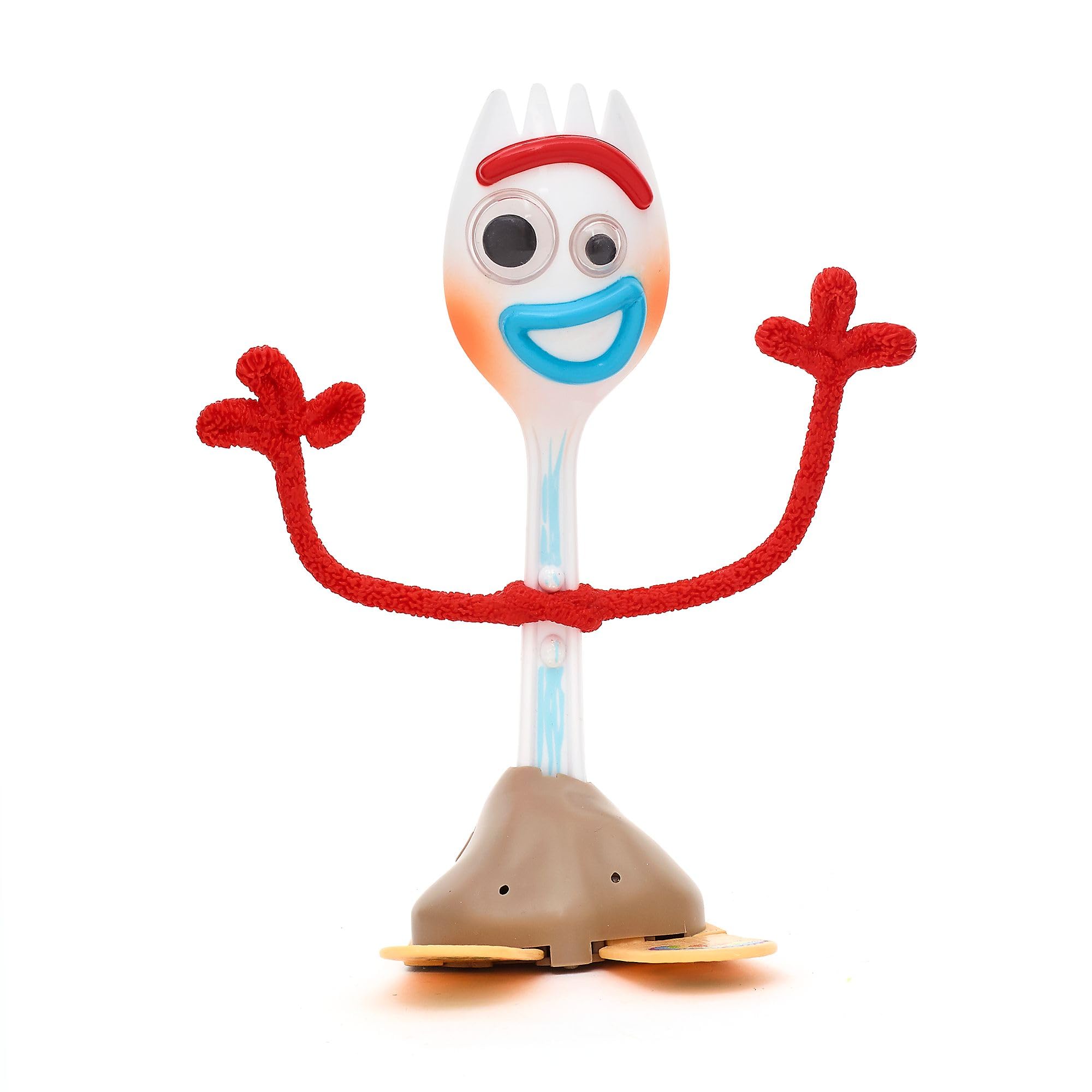 Disney Store Official Forky Interactive Talking Action Figure, Pixar's Toy Story, 18cm/7”, Spork Toy Featuring 15+ English Phrases, Interacts with Other Characters, Ages 3+ — image 1