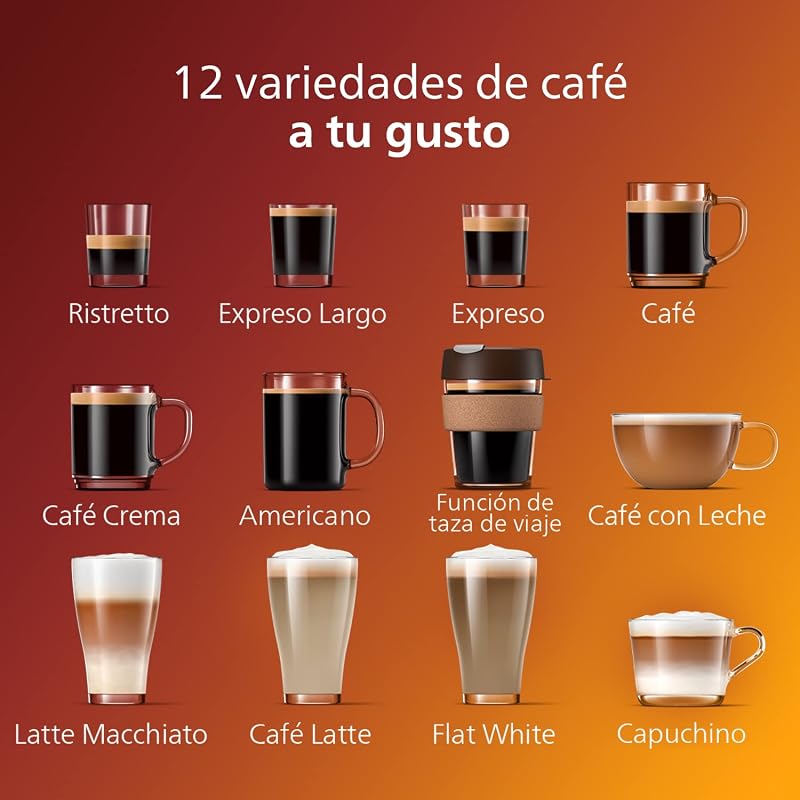 Máquina de café superautomática philips series 5400 - sistema de leite lattego, 12 variedades de café, tela intuitiva, 4 perfis de usuário, preto (ep5441/50)