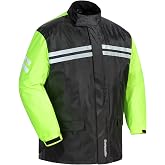 Tourmaster Shield Two-Piece Rainsuit (-Large, Black/Hi-Viz)