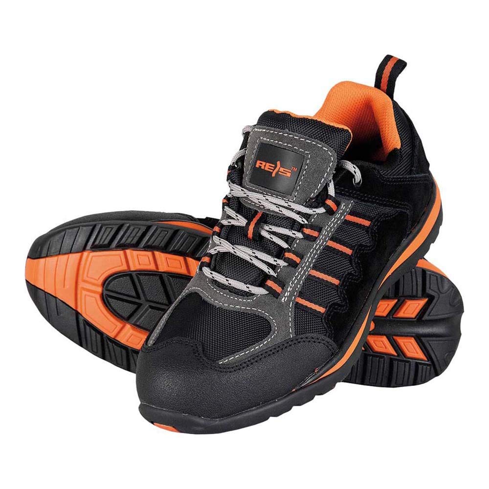 Reis Brniger_47 Safety shoes, Black-Grey-Orange, 47 Size