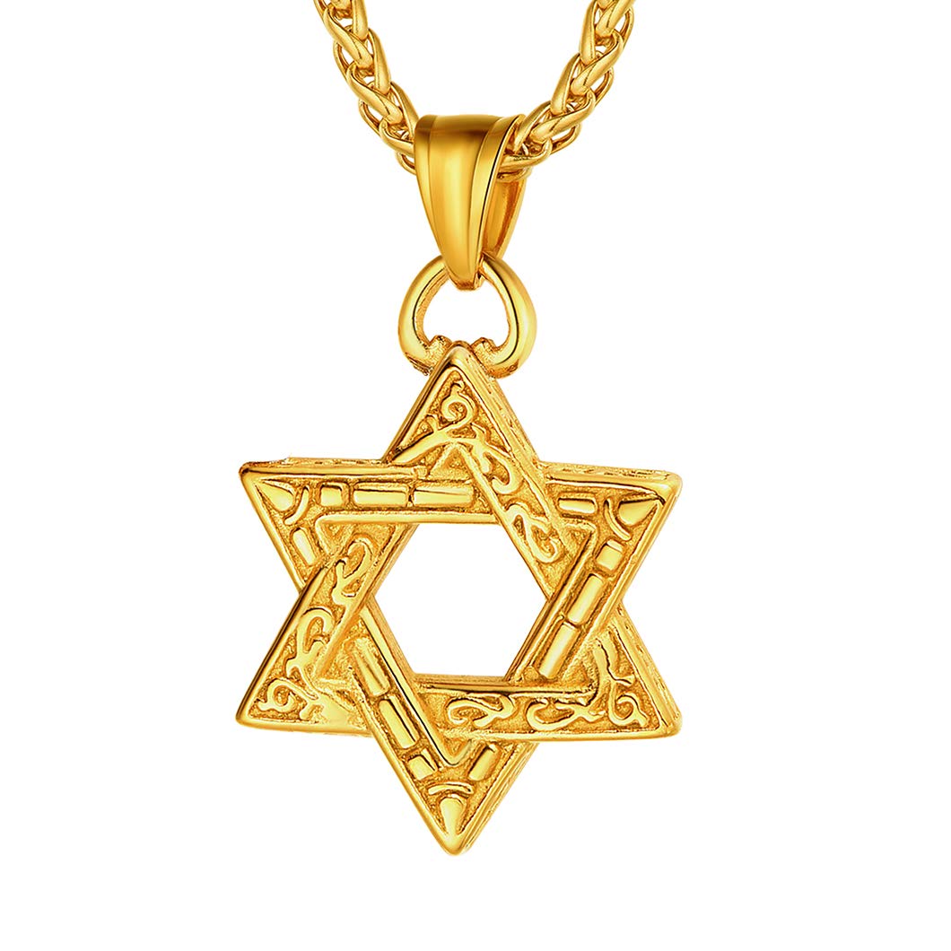 Richsteel Mens Necklaces Star of David Pendant Necklace for Girls Jewish Gifts Womens Jewellery — image 1