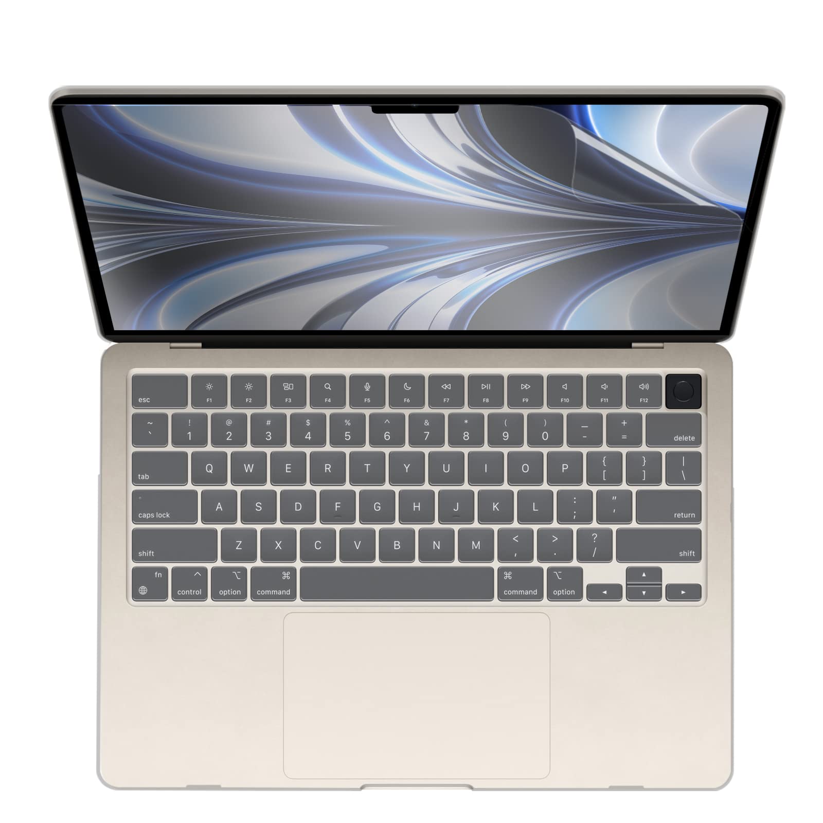 IBENZER Compatible with 2025 2024 2023 2022 MacBook Air 13 inch Case M4 A3240 M3 A3113 M2 A2681, Hardshell Case & KeyboardCover & ScreenFilm & Type-C for Mac Air 13.6, Crystal Clear, AT13-KK-CYCL+2TC