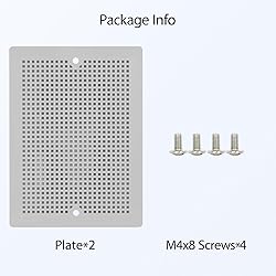 LeMotech 2pc Junction Box Mounting Plate ABS