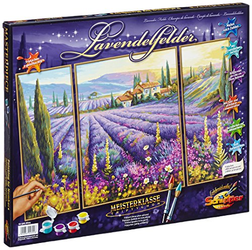 Norris Paint by#S: Lavender Fields (Tryptych) Paint by#