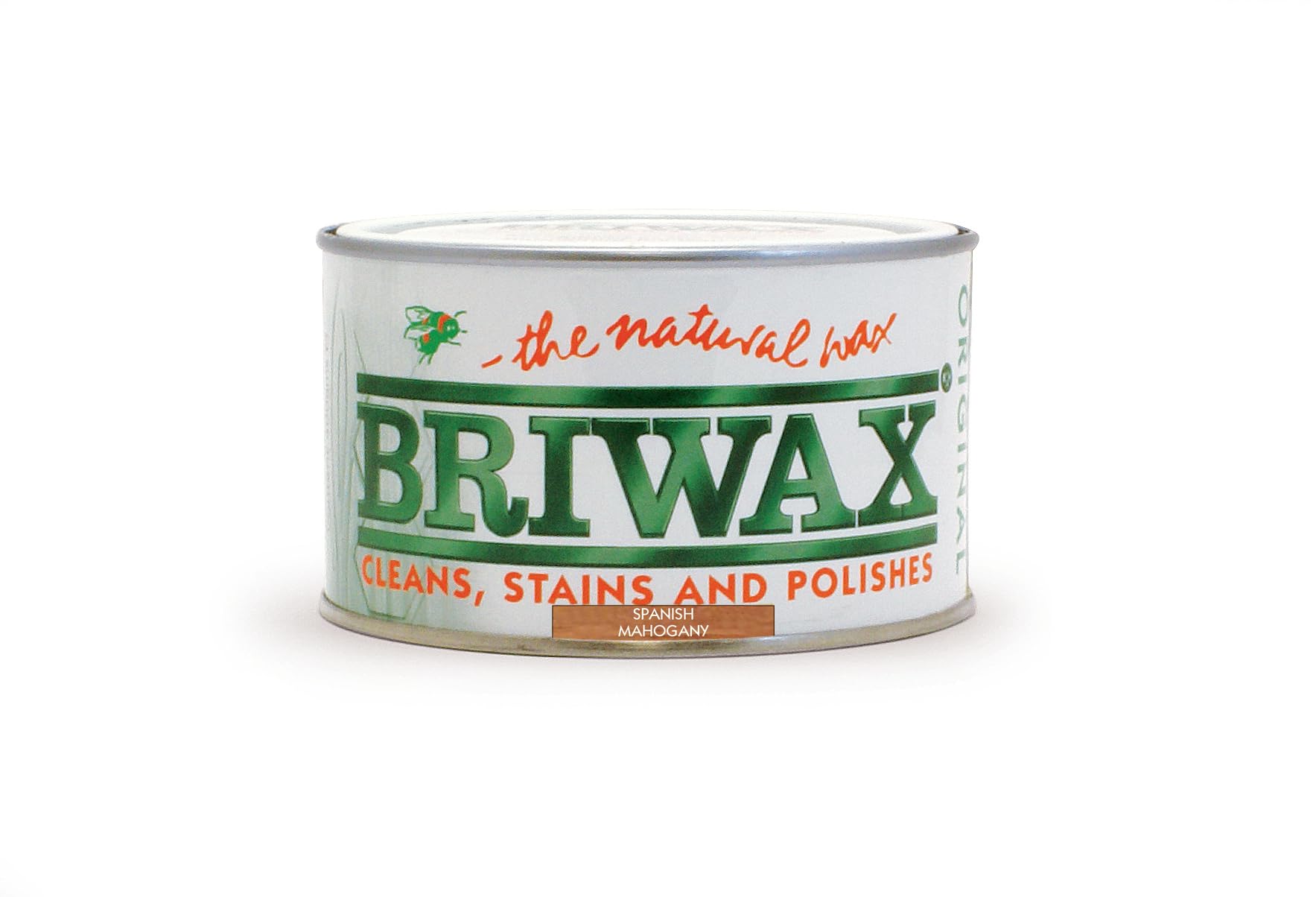 Briwax Original Spanish Mahogany 400g - Multi-Shade Wood Wax Polish | Ideal for Furniture Restoration & DIY Wood Projects
