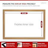 Alison Kingsgate Sleek 22x14 Picture Frame Oak Engineered Wood Perspex Front view 3
