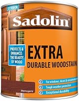 Sadolin Extra Durable Woodstain Mahogany 1 Litre Exterior Wood Finish view 2