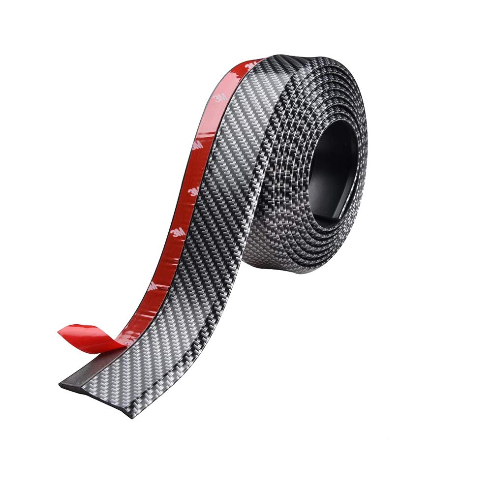 Youngine Universal Front Bumper Spoiler, 2.5M/8.2ft Front Bumper Lip Strip Splitter Spoiler for Cars Trucks SUVs