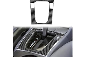 Thinyou Console Gear Shift Panel Cover Real Carbon Fiber Trim Compatible for Honda Accord Sedan 2003 2004 2005 2006 2007 Acce