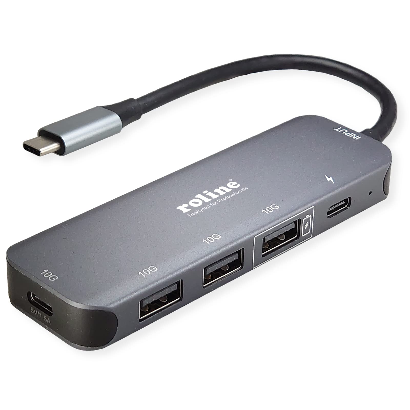 ROLINE USB 3.2 Gen 2 Hub 4 Way Type C Connection Cable