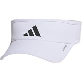 adidas Men's Superlite Visor | Open-Top Design, Moisture-Wicking Sweatband, Adjustable Fit, 3-Stripes Side Detail, Dial-In Your Fit, All-Day Sun Comfort