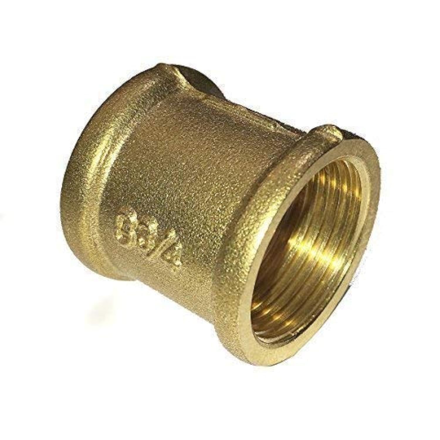 Cast Whole Threaded Connector Female Thread 3/4' IG to 3/4' IG Copper Blank (Muffe04)