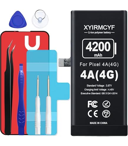 Batterie Google GO25J-B Pour Pixel 4A - 3080 MAh, Neuve Avec Outils De Remplacement
