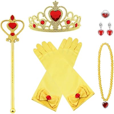 Vicloon Princess Ice Queen Costume Accessories Set of 5 for Kids