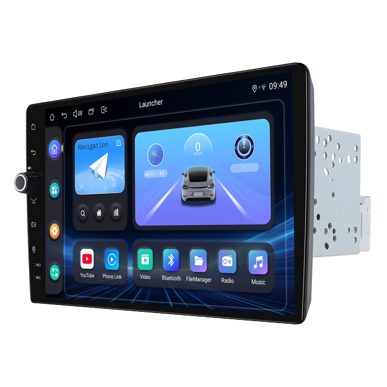 Photo 1 of JOYING Double Din Radio 10.1 Inch Car Stereo with Apple Carplay & Android auto, Android 13 Head Unit 8GB+128GB with Volume Knob, Mirror Link, AM/FM, Bluetooth, SWC, GPS(JY-UTD08N8)