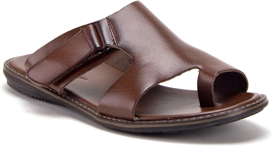 mens leather slides