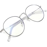ZÉRO D Clean Lens Round Blue Light Blocking Glasses Computer Gaming/TV/Phones Anti Eyestrain For Men Women 1903