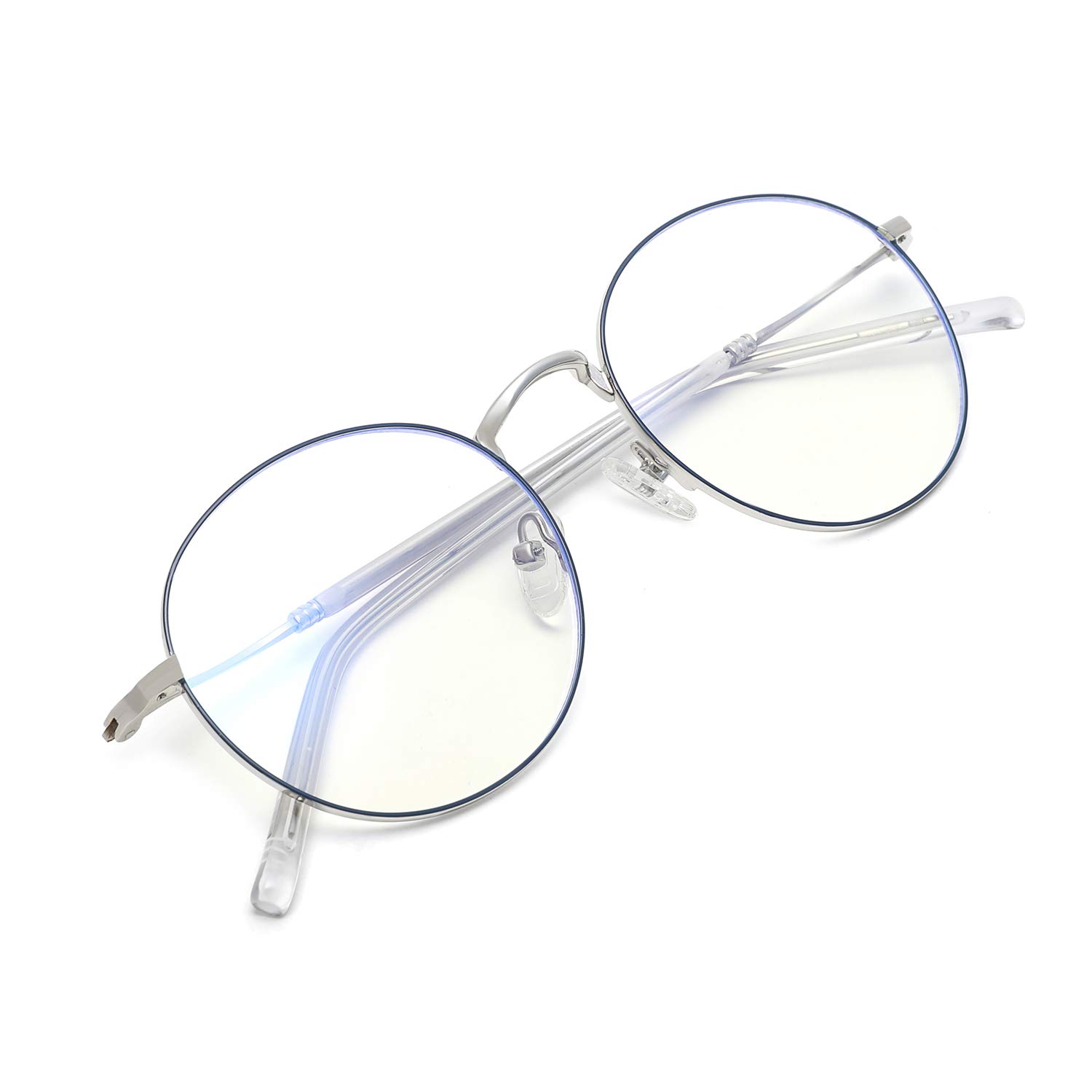 ZÉRO D Round Blue Light Blocking Glasses Computer Gaming/TV/Phones Anti Eyestrain For Men Women…