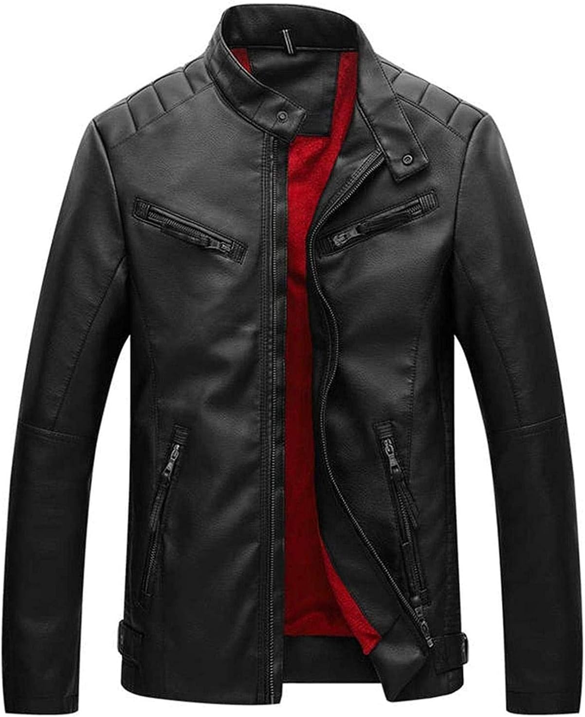 Men Leather Jacket Mens Plus Velvet Thick Warm Leather Jackets Men
