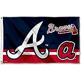 WinCraft Atlanta Braves Logo Insignia 3x5 Foot Grommet Banner Flag