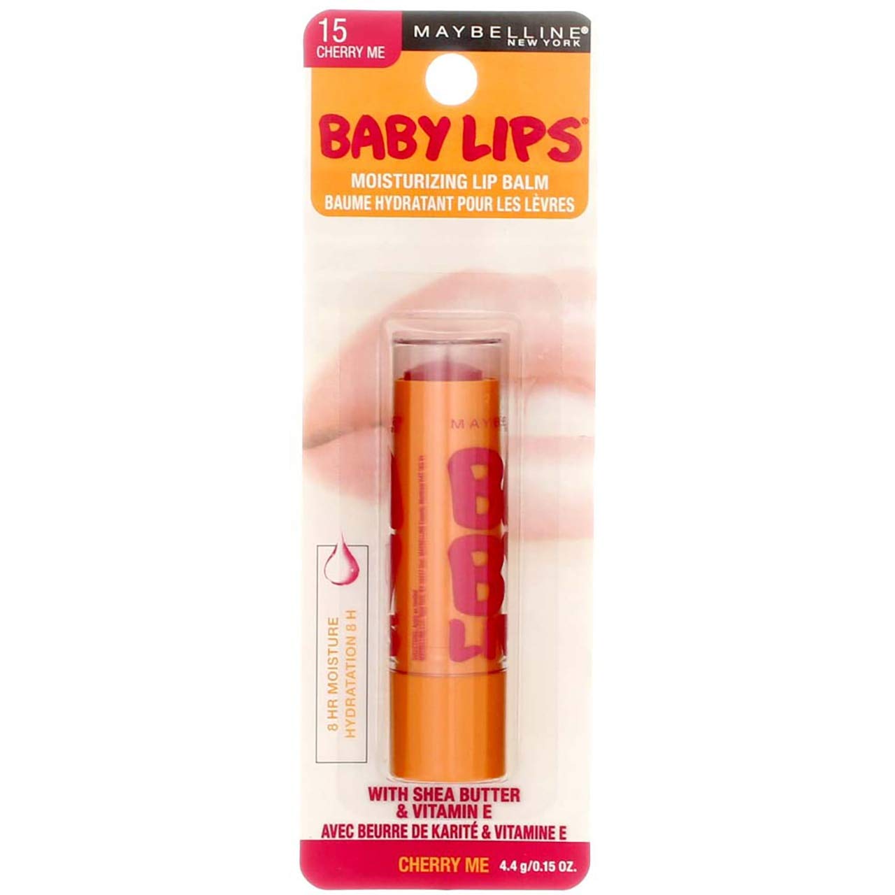 Amazon Com Maybelline Baby Lips Moisturizing Lip Balm Cherry Me 0 15 Oz Pack Of 4 Beauty