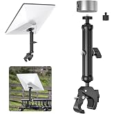 WXPSKY Starlink Mini Clamp Mount, Aluminum Starlink Mini Pole Mount Kit with 1/4"-20 &amp; 3/8"-16 Thread &amp; Clamp Bracket for 2026/2025 StarLink Mini, RV, Camper, Boat, Roof Rack, Balcony