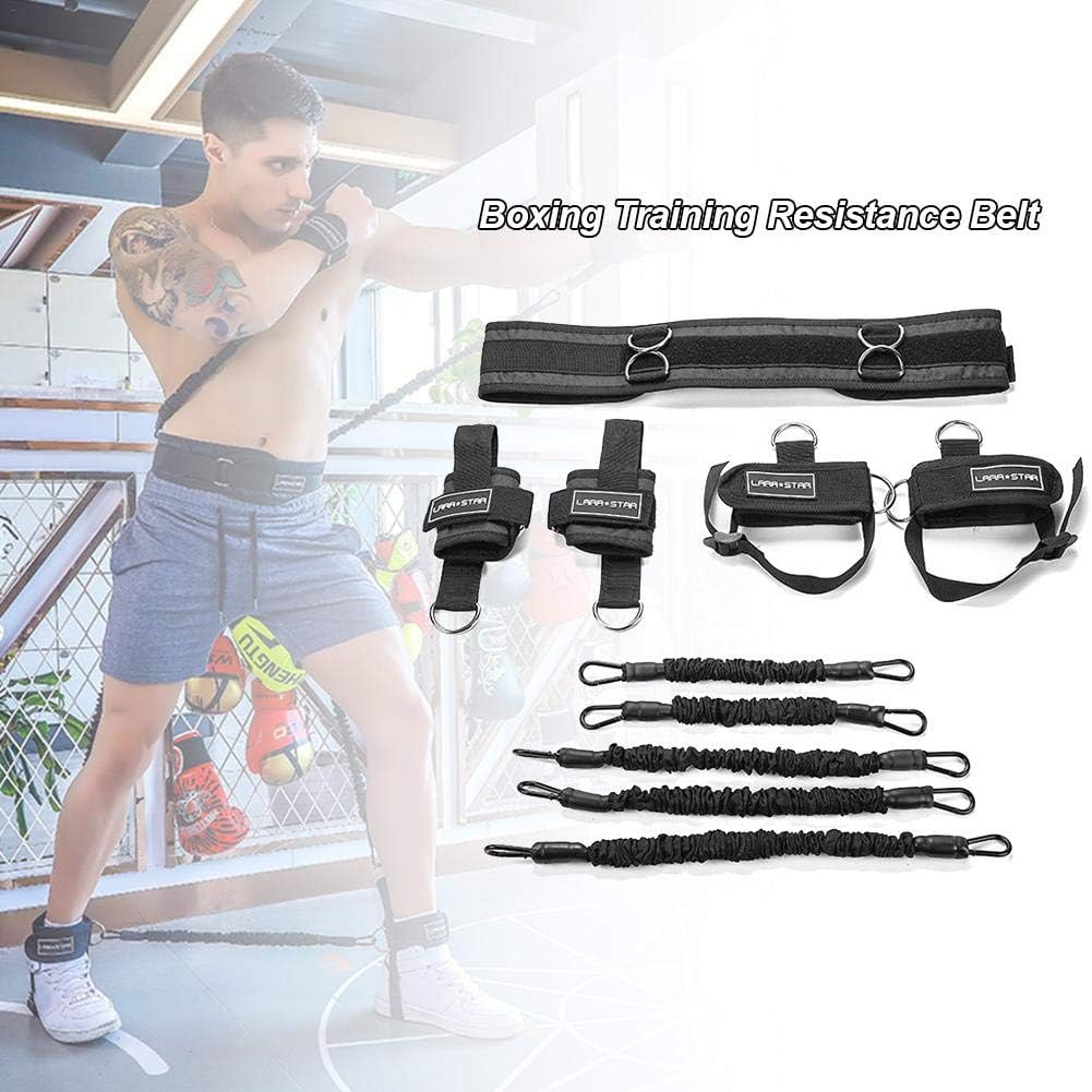 MMA Boxing Training Resistance Belt Band Set,Power Punch Pro Strength Training Equipment for Muay Thai,Karate Combat,Fitness,Basketball,Volleyball,Football Men&Women