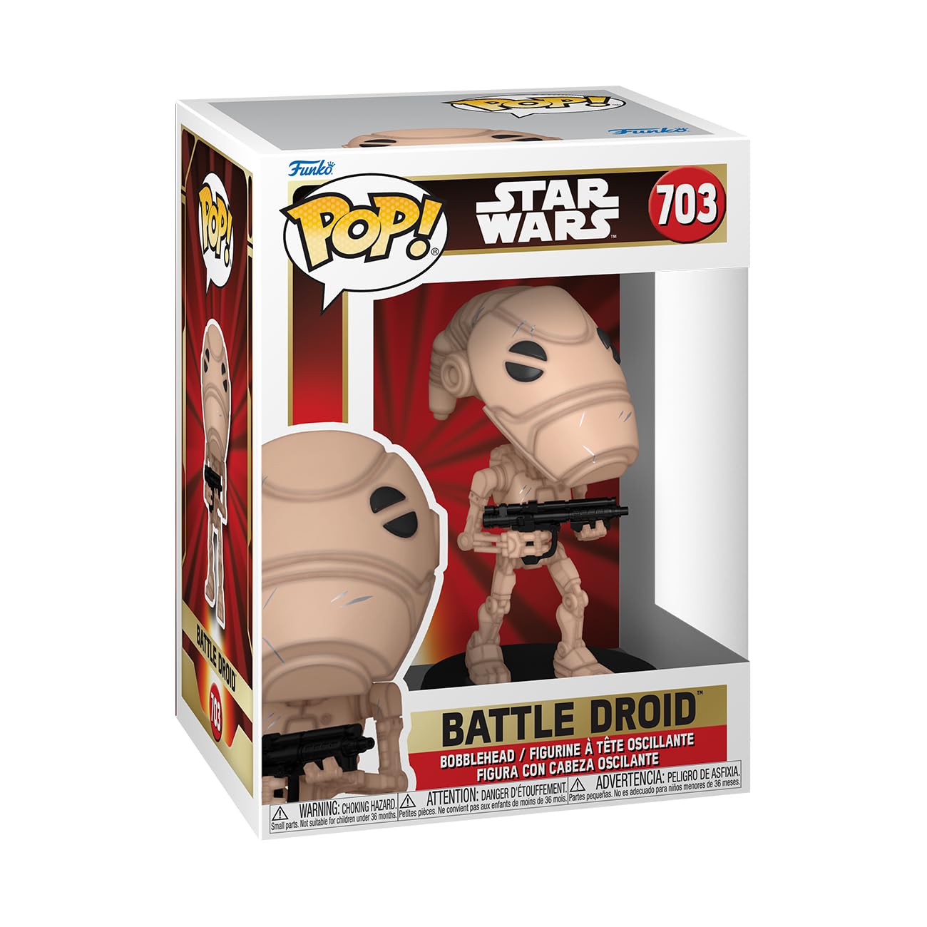 Funko POP! Star Wars: Episode 1 The Phantom Menace Anniversary - Battle Droid - Collectable Vinyl Figure - Gift Idea - Official Merchandise - Toys for Kids & Adults - Movies Fans