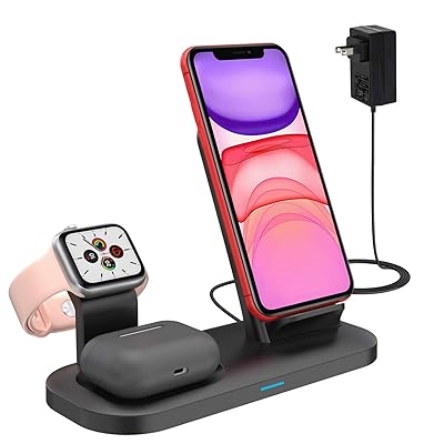 SimpJoy 3-in-1 Wireless Fast Charging Stand for Tunisia Ubuy