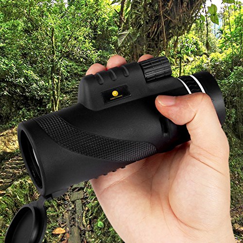 10X42 HD Clear Dual Focus Monocular Telescope, Compact BAK4 Multi-coated Zoom Optical Lens Monocular Scope With Tripod Support, Low Night Vision Ideal for Hunting Camping Hiking, Sporting Events