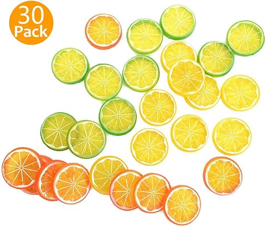 Amazon Com Soluter Realistic Fake Artificial Lemon Limes Slice