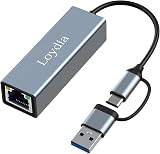 Loydia USB C to Ethernet Adapter 1000Mbps USB 3.0 RJ45 LAN view 1