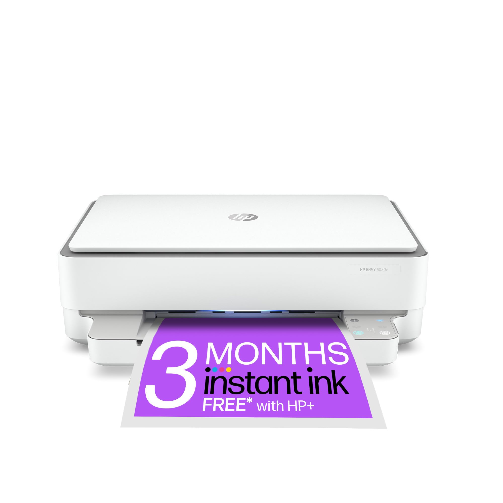 HP Envy 6020e All in One Colour Printer with 3 months of Instant Ink included, White