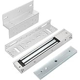 Electromagnetic Lock with Z and L Bracket 280KG 600LBS Holding Force Electric Magnetic Door Lock 12V Fail Safe NC Mode for Access Control System